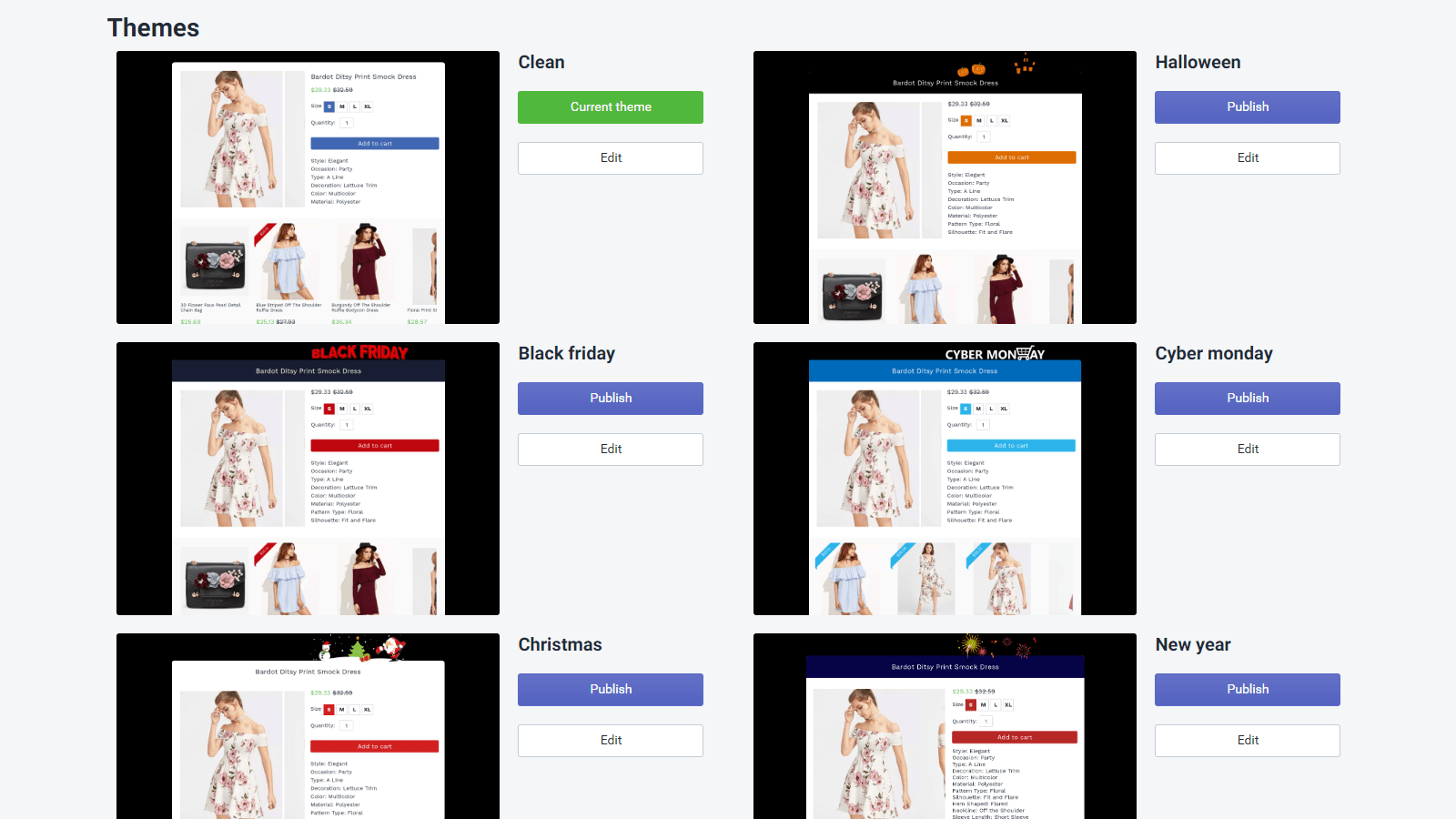 Selly Promotion and Pricing app on the Shopify App Store: image of interface